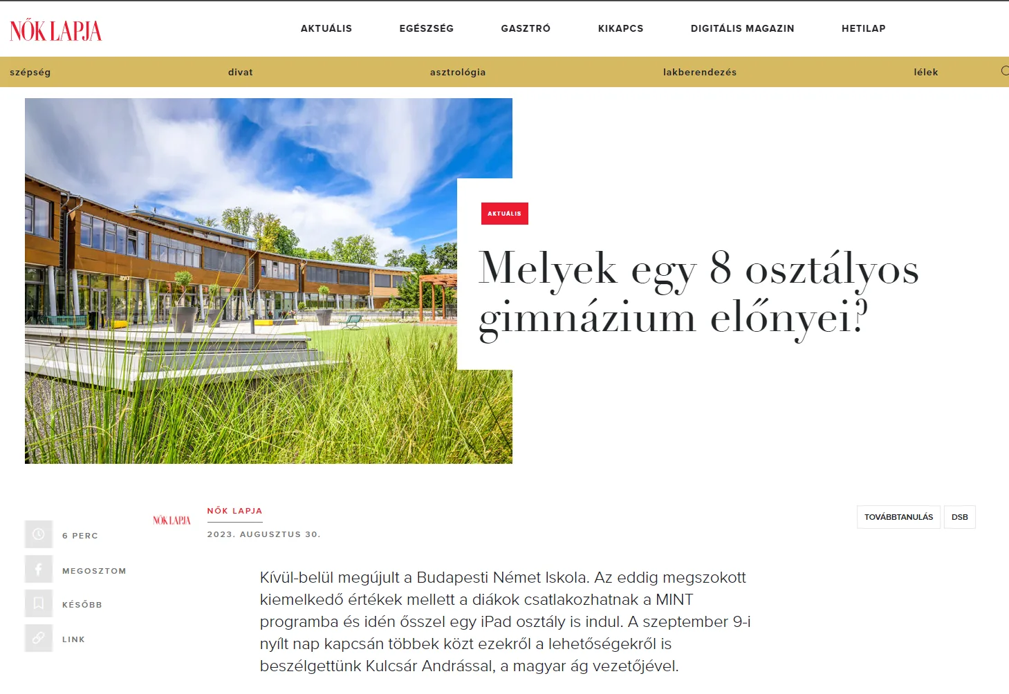 Nők Lapja Bild