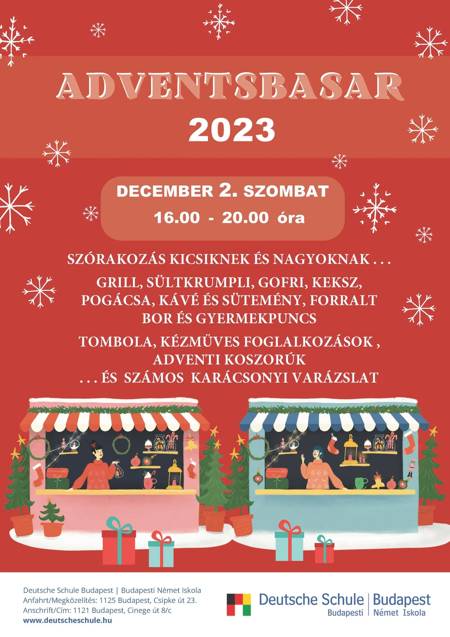 Plakat Adventsbasar 2023 hu