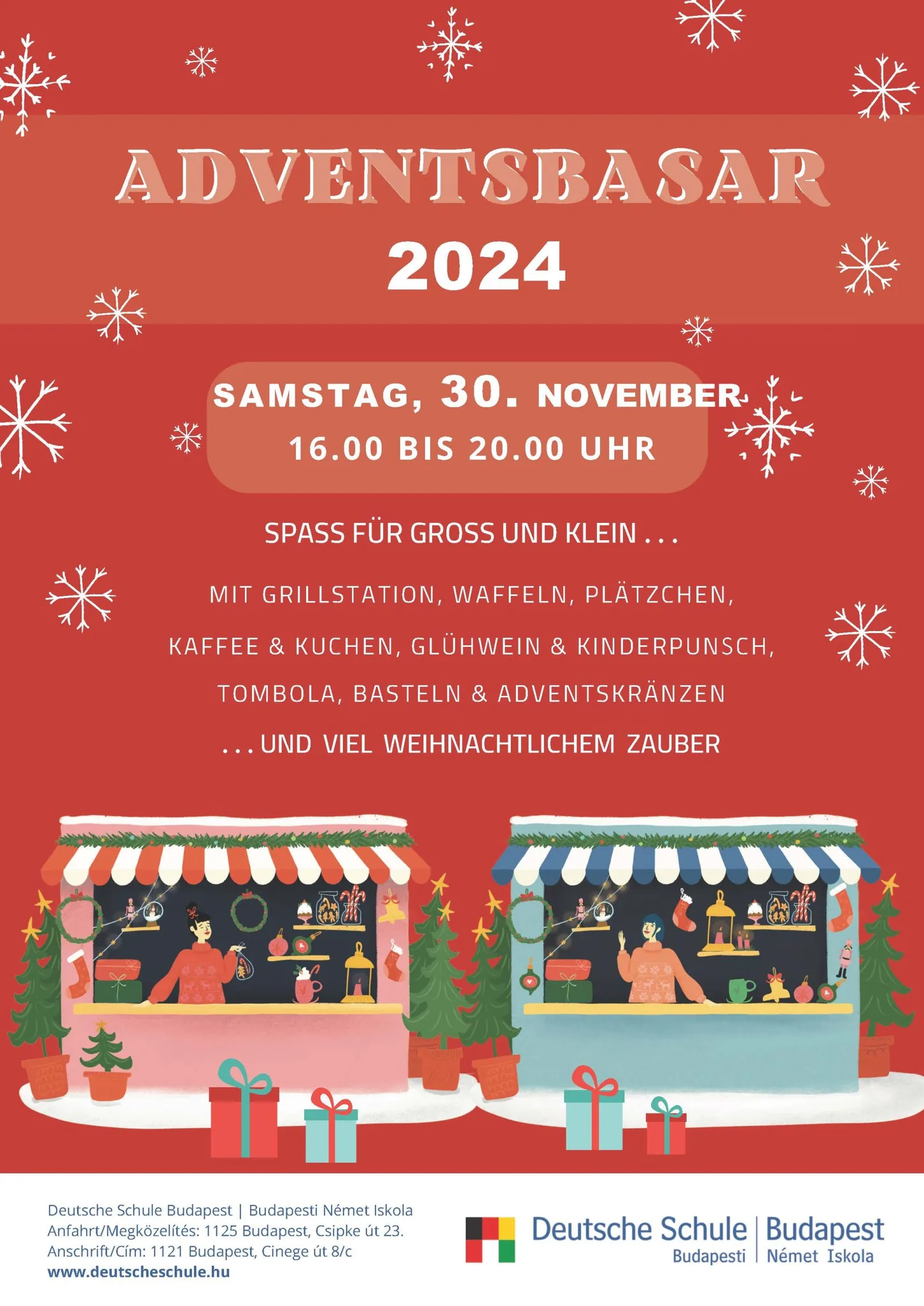 Plakat Adventsbasar 2024 Save the date