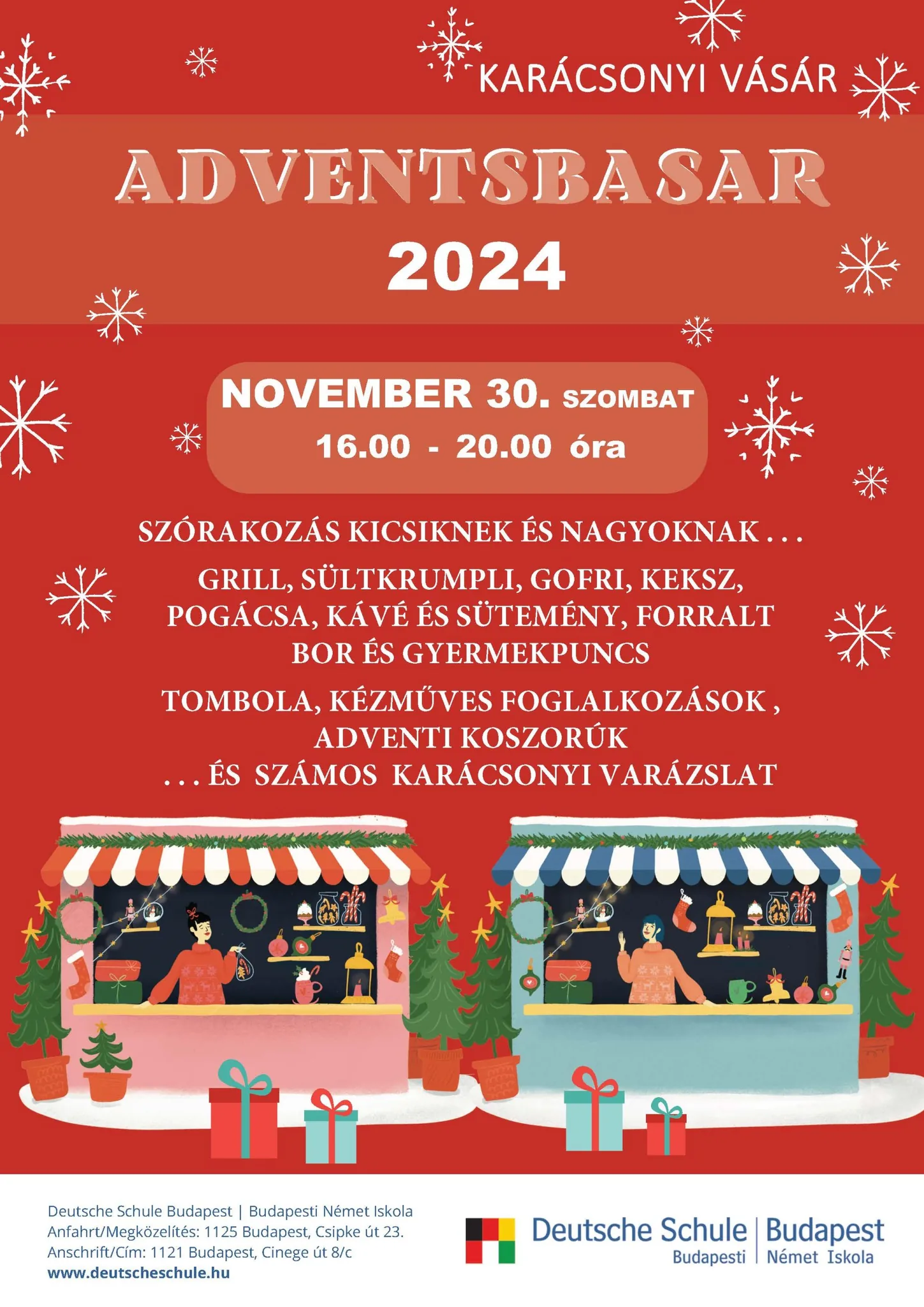 Plakat Adventsbasar 2024 hu Save the date